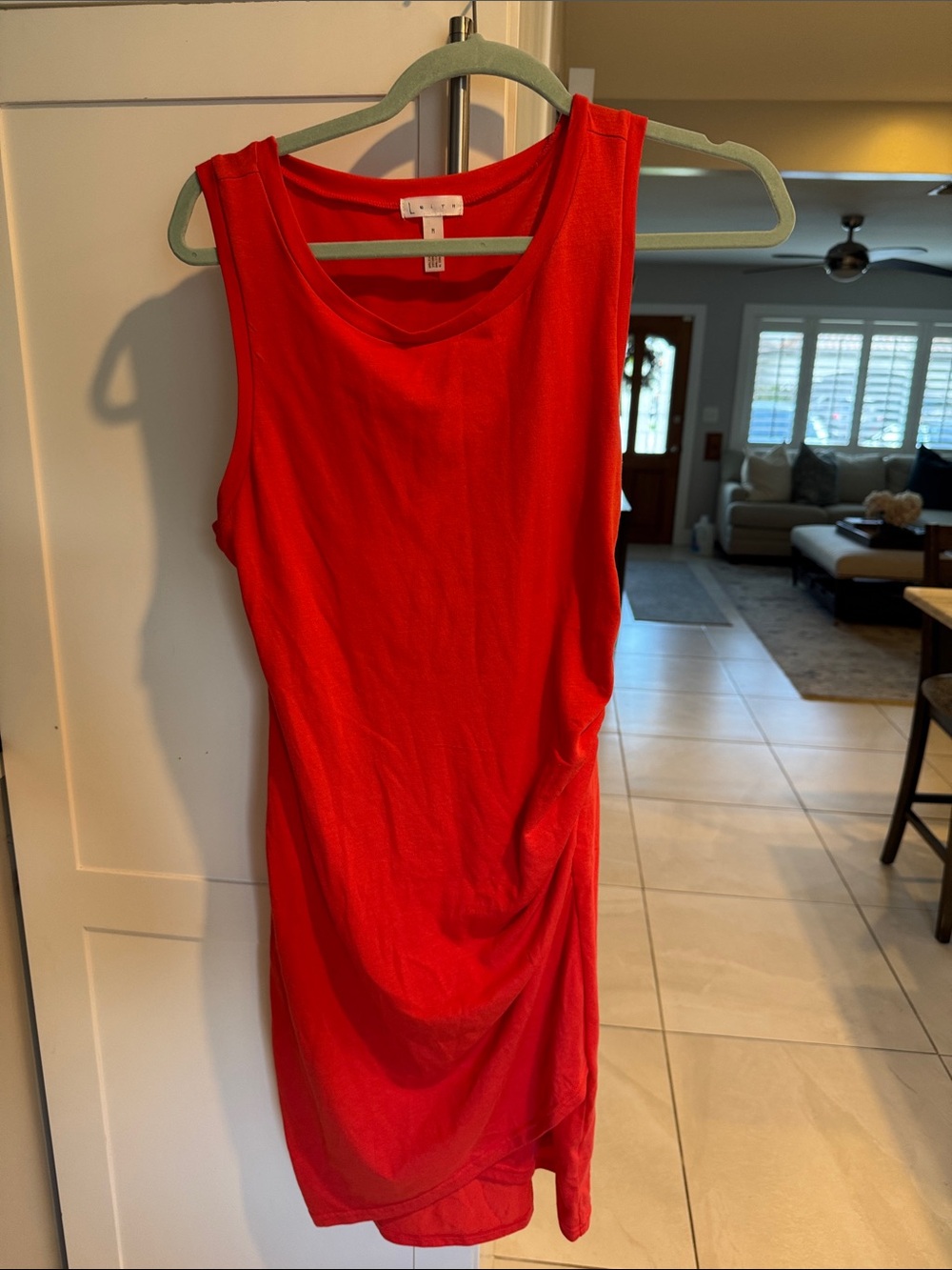 Leith Red Sleeveless Tank Dress
